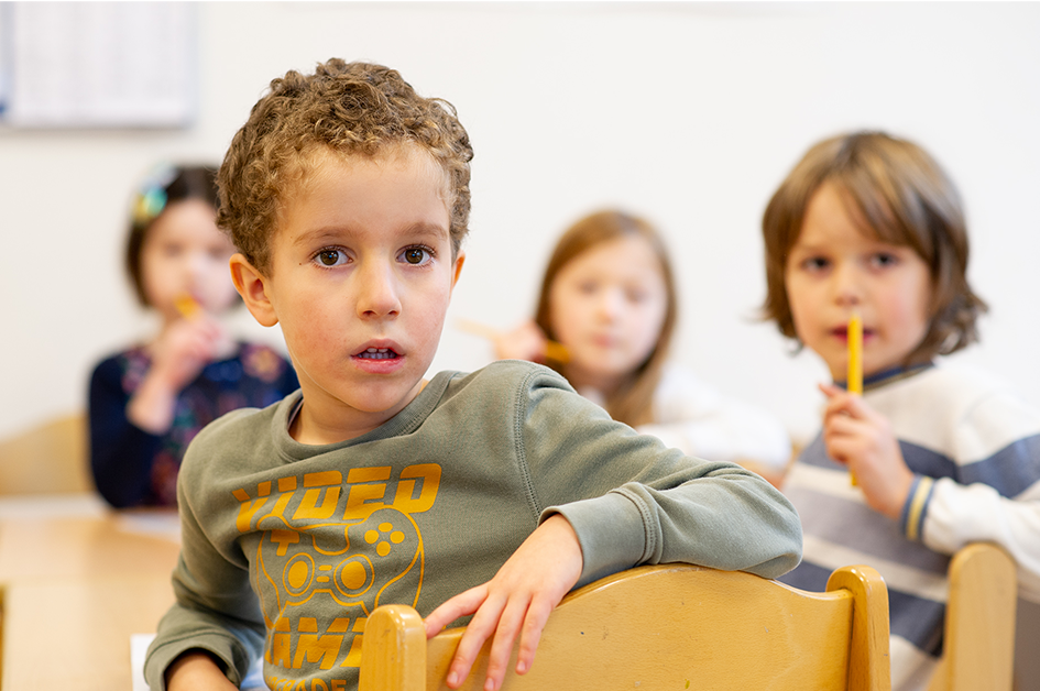 Kid in classroom