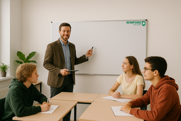 Docent voor Whiteboard