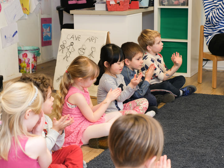 children following the intenational primary curriculum